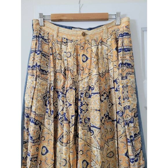 We The Free Blue and Tan Wide Leg Pants - Picture 5 of 10